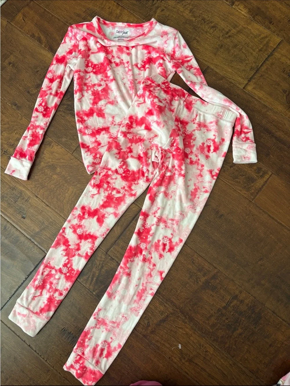Cat & Jack ~ 2pc Pink Tie-Dye Print Pajama Set ~ Size 10